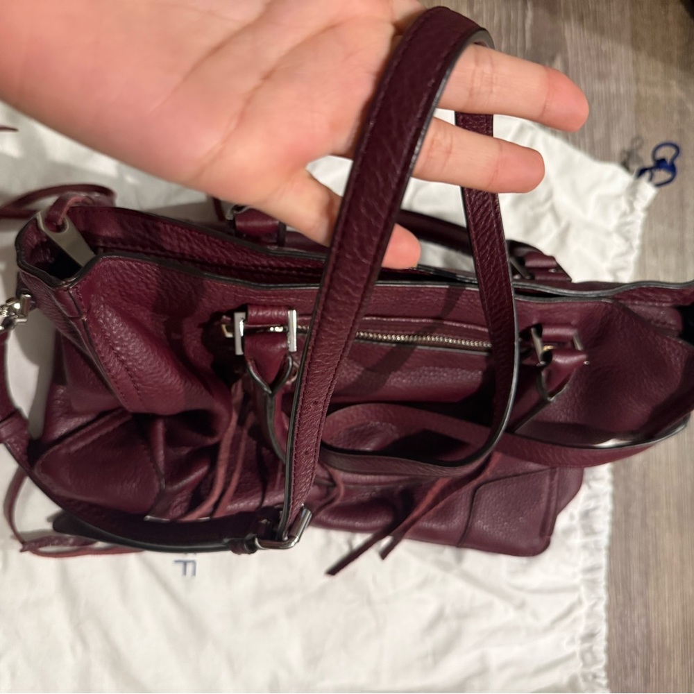 Rebecca Minkoff Burgundy Leather Satchel - Picture 11 of 12